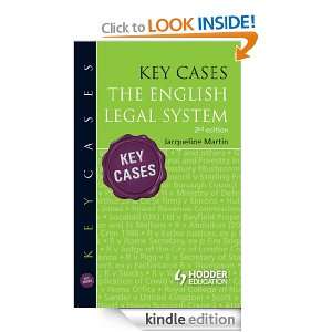 Key Cases the English Legal System [Second Edition] Chris Turner 