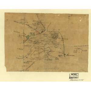  1864 Civil War map of Marietta, Georgia
