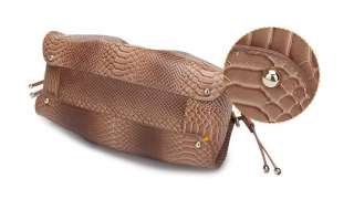 Price £164.8 New Genuine Leather Serpentine Snakeskin Shoulder Tote 