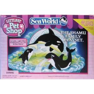    LITTLEST PET SHOP SEA WORLD THE SHAMU FAMILY PLAYSET Toys & Games