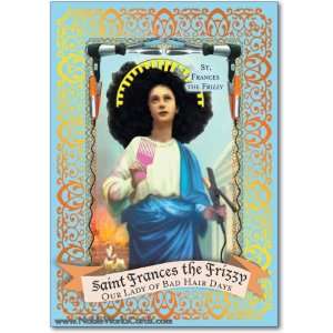  Funny Birthday Card St. Francis Of Frizzy Humor Greeting 