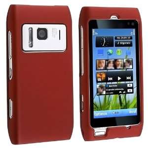    on Rubber Coated Case for Nokia N8, Red Cell Phones & Accessories