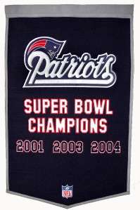 New England Patriots Wool Dynasty Banner Pennant NFL  