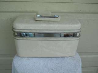   Marble Hard Shell Luggage Train Case 14x8x9 Clean Inside & Out  