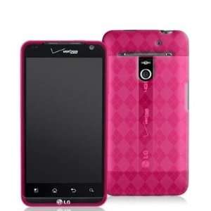 Hot Pink TPU Candy Rubber Flexi Skin Case Cover for LG Revolution 4G 
