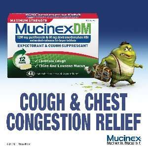 Maximum Strength Mucinex DM Expectorant & Cough Suppressant 1200 mg 