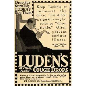   Candy Cough Drops Remedy WWI   Original Print Ad