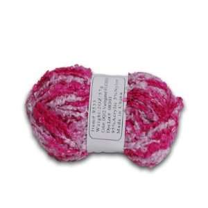 Premium Quality Yarn Acrylic Nylon 2 oz   57 gram, Variegated Fuchsia