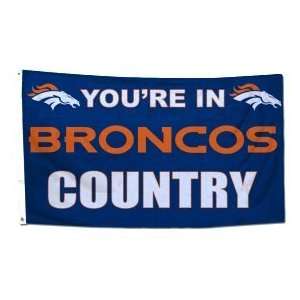   Denver Broncos 3 ft.x5 ft. Country Design Flag