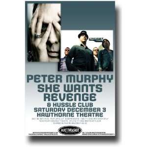  Peter Murphy Poster   Concert Flyer   She Wants Revenge 