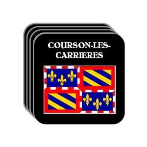 Bourgogne (Burgundy)   COURSON LES CARRIERES Set of 4 Mini Mousepad 