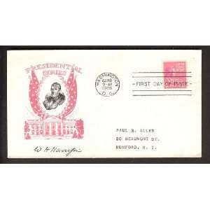   Craft (43)First Day Cover, William Henry Harrison; Presidential Series