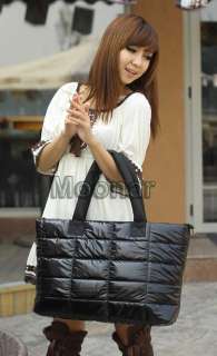 Eiderdown Material Women Girls Clutch Shoulder Purse Handbag Tote Bag
