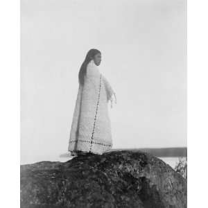  1913 photo Cowichan girl Cowichan woman, full length 