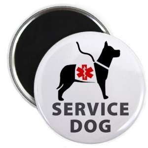  Creative Clam Black Service Dog Alert Medical Alert 2.25 