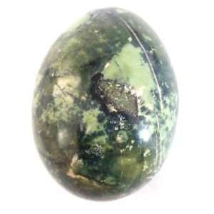 com Serpentine Egg 01 Green Snake Crystal Kundalini Meditation Stone 