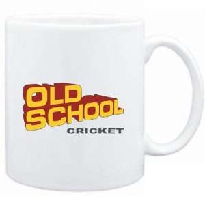  Mug White  OLD SCHOOL Cricket  Sports