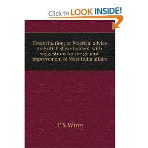   for the general improvement of West India affairs T S Winn Books