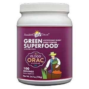 Amazing Grass Green Superfood Powder 100 Servings, ORAC, 28 Ounce