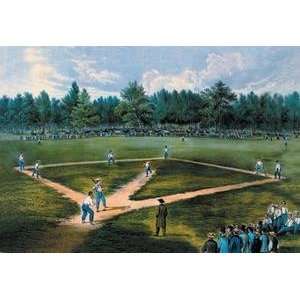  Vintage Art Baseball Diamond   04947 2