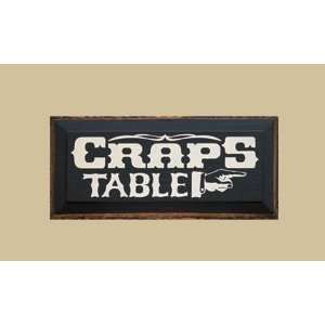    SaltBox Gifts I818CT Craps Table Sign Patio, Lawn & Garden