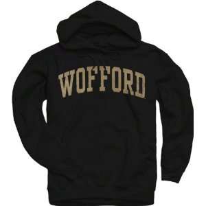  Wofford Terriers Black Arch Hooded Sweatshirt Sports 