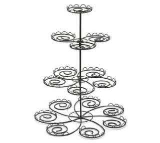 Cupcake Stand Tree Black Metal Birthday Party Bridal Baby Shower Holds 