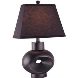  Ceramic Table Lamp   Semplice Collection Black Finish 