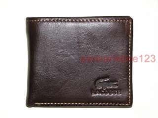 La coste Mens Genuine Leather Wallet w/ Coin Pouch & Lots of Card 