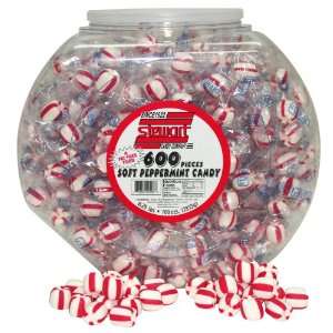 Stewart Candy Tub, Soft Peppermint Candy, for Office Breakrooms, 600 