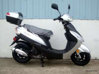 Sterling Silver 2012 49CC GAS MOPED SCOOTER under 50cc Street Legal 