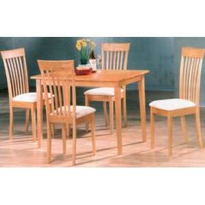  Set of 2 Lido Dining Chair in Natural Wood Finish #AD 
