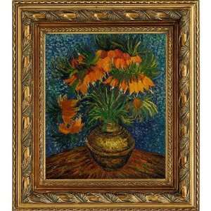 Crown Imperial Fritillaries in a Copper Vase Canvas Art by Vincent Van 