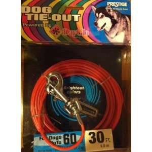   Dogs up to 60 Lbs 30 Ft of Cable Strength and Security Tested Pet
