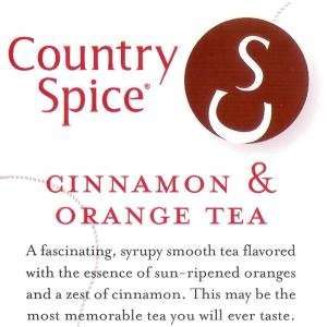 Country Spice Cinnamon Orange Loose Leaf Tea  Grocery 