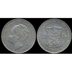  Big Silver Antique Coin    1932 Netherlands SILVER 2 1/2 