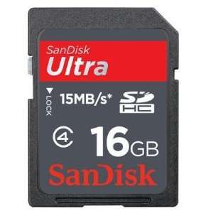 New Sandisk 16gb Ultra Secure Digital High Capacity High Performance 