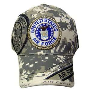   AIR FORCE SEAL DIGITAL STONE CAMOUFLAGE CAP HAT ADJ