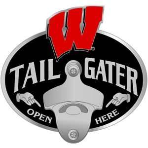   Wisconsin Badgers Trailer Hitch Cover   Tailgater