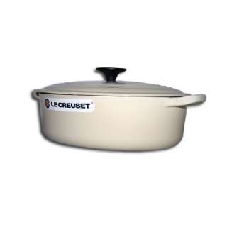 Le Creuset Enameled Cast Iron 3 1/2 Quart Oval Wide French Oven, Dune 