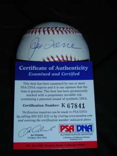 Joe Torre Signed AUTO Dodgers NEW YORK YANKEES Ball Baseball PSA/DNA 