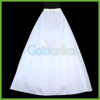Bridal Crinoline Slip Petticoat A line Hoopless Gown  