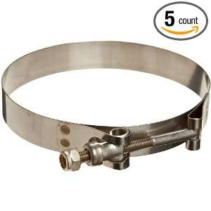 Murray Stainless Steel 300 T Bolt Hose Clamp, Stainless Steel Screw, 4 