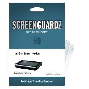  Garmin nuvi 2200 Series UltraTough Clear ScreenGuardz (Dry 