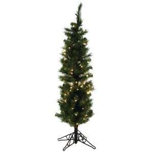   Artificial Prelit Christmas Tree, 4 Feet, Clear Lights