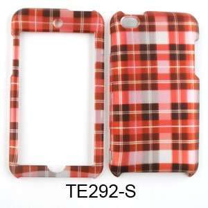  Apple iPod Touch 4 Trans. Design, Red Plaid  Hard Case 