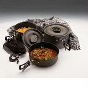  Scouter Black Ice Hard Anodized QT Cook Set Sports 