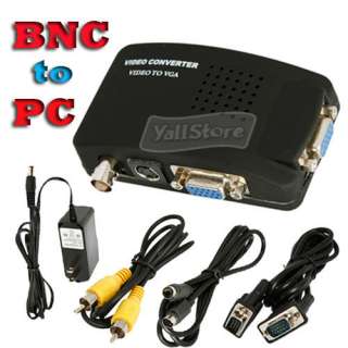   Composite S video VGA In to PC VGA CRT LCD Out Converter Adapter Box