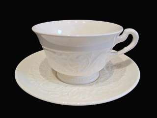   PATRICIAN Embossed Cups and Saucers ~Two ~ Circa 1940s  