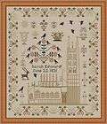 Lady In Thread ~ SARAH EDWARDS CASTLE SAMPLER 1831 ~ reproduction